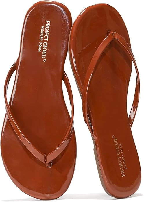 Project Cloud Flip Flops for Women Footwear- Lightweight and Memory Foam Insole Sandals for Women... | Amazon (US)