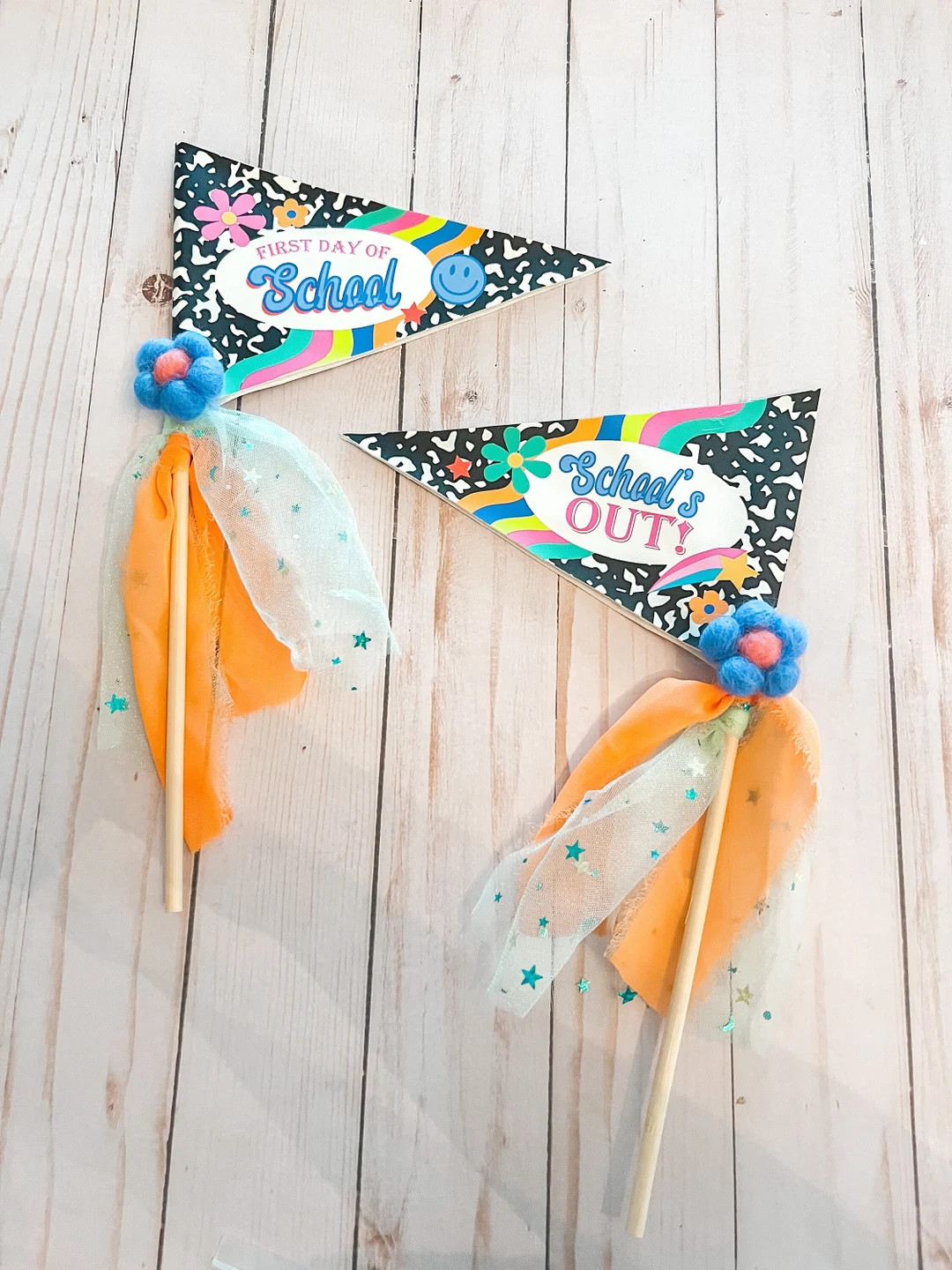 First Day of School Pennant Flag | Back To School Flag | Last Day of School Pennant Flag | Kids P... | Etsy (US)