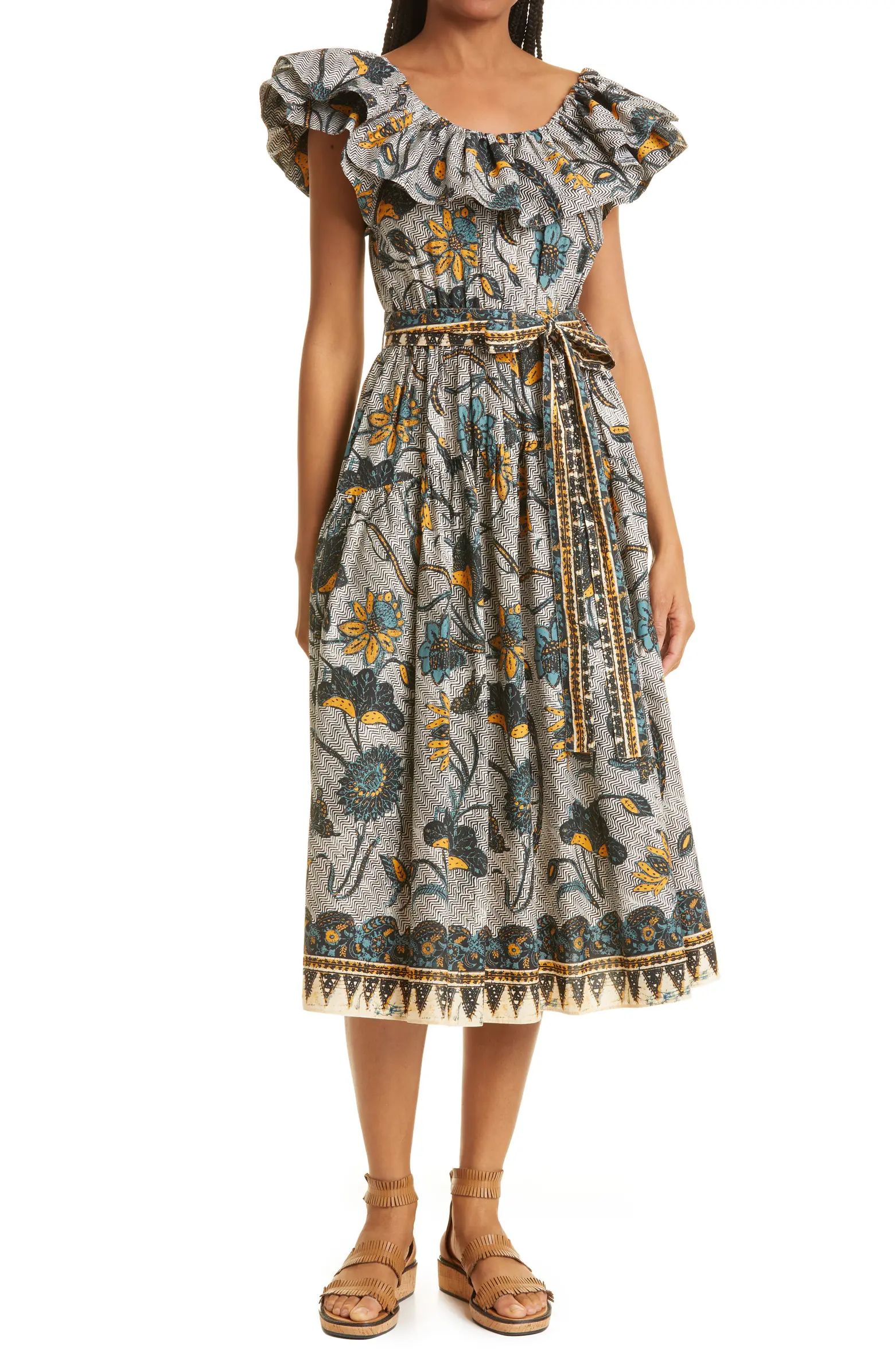 Amira Botanical Print Cotton Dress | Nordstrom
