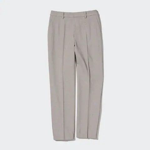 Smart Checked Ankle Length Trousers | UNIQLO UK | UNIQLO (UK)