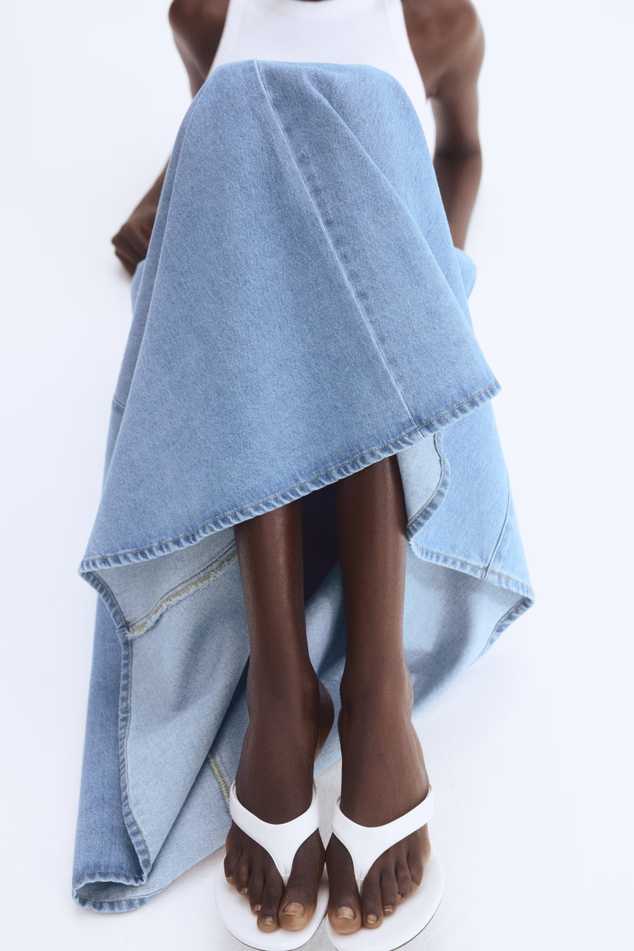 Denim Midi Skirt | H&M (US + CA)