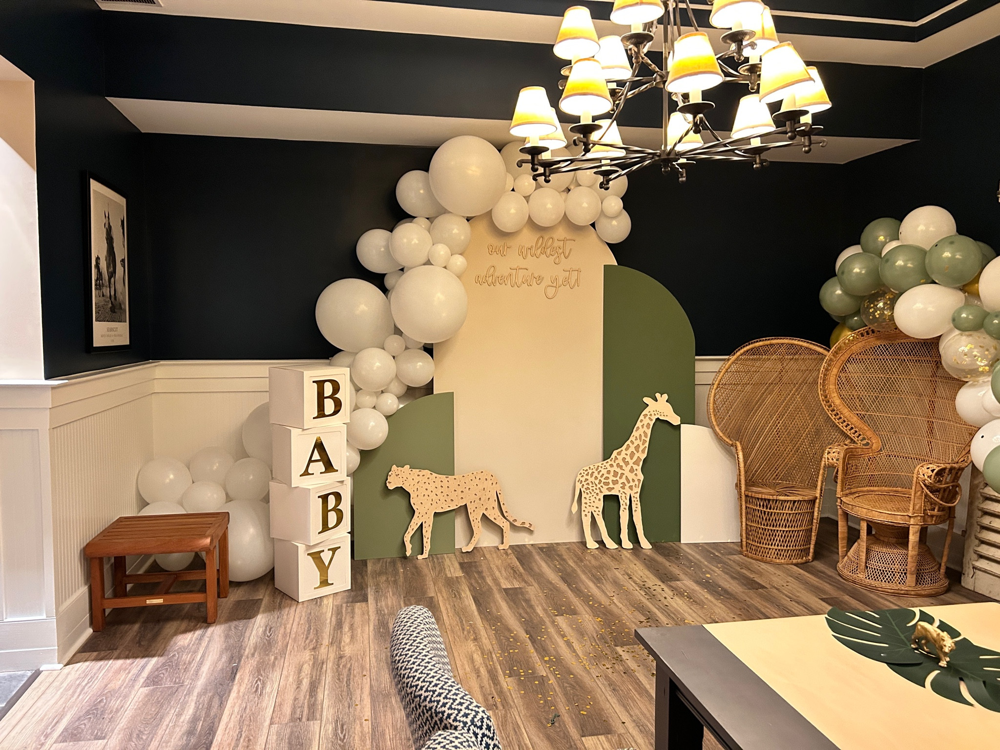 This is extra special. Two of my friends are pregnant! Jungle theme baby shower for Mommies two be!  baby boys !💙

#competition #jungletheme #twomommies #babyshower #twoboys #spring #homedecor #babyroom #safari #jungle #boho 

#LTKFind 

#LTKbump #LTKparties #LTKbaby