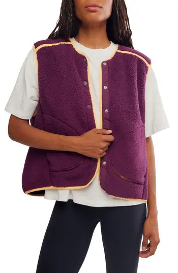 Free People FP Movement Mountain High Water Resistant Vest in Black Cherry at Nordstrom Rack, Size X-Small | Nordstrom Rack