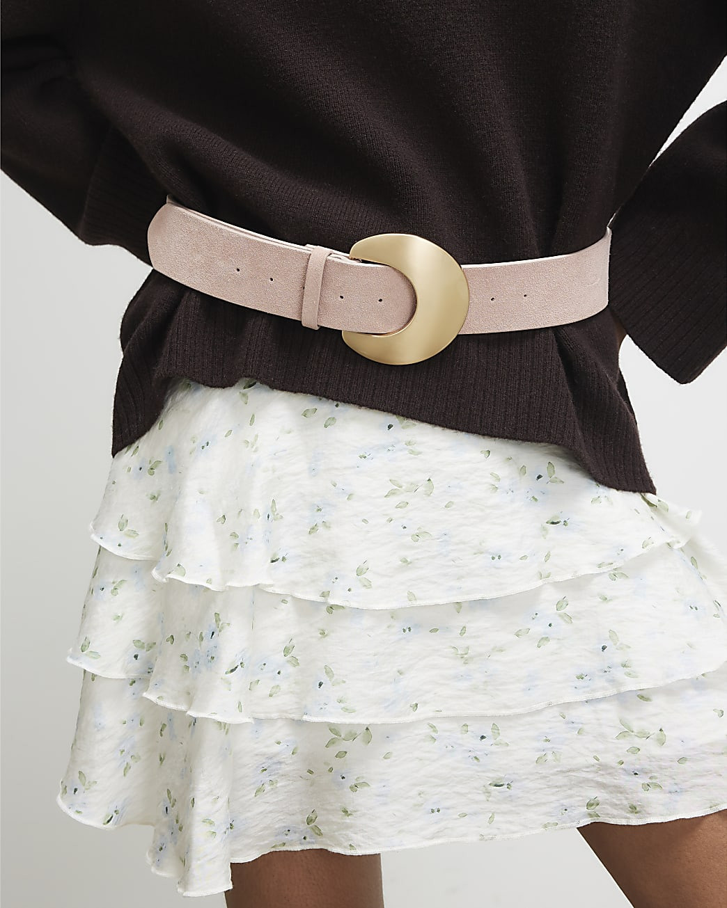 Pink Moon Buckle Waist Belt | River Island UK & IE
