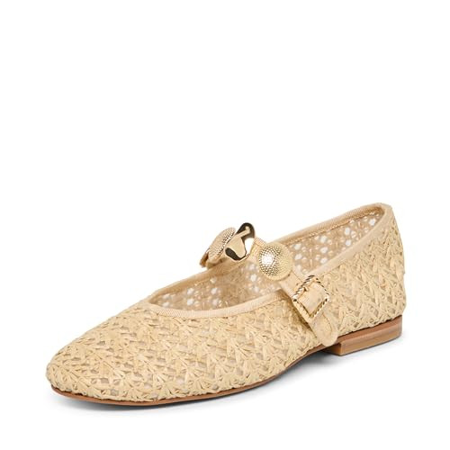Dolce Vita Women's Relan Ballet Flat, Natural, 5.5 | Amazon (US)