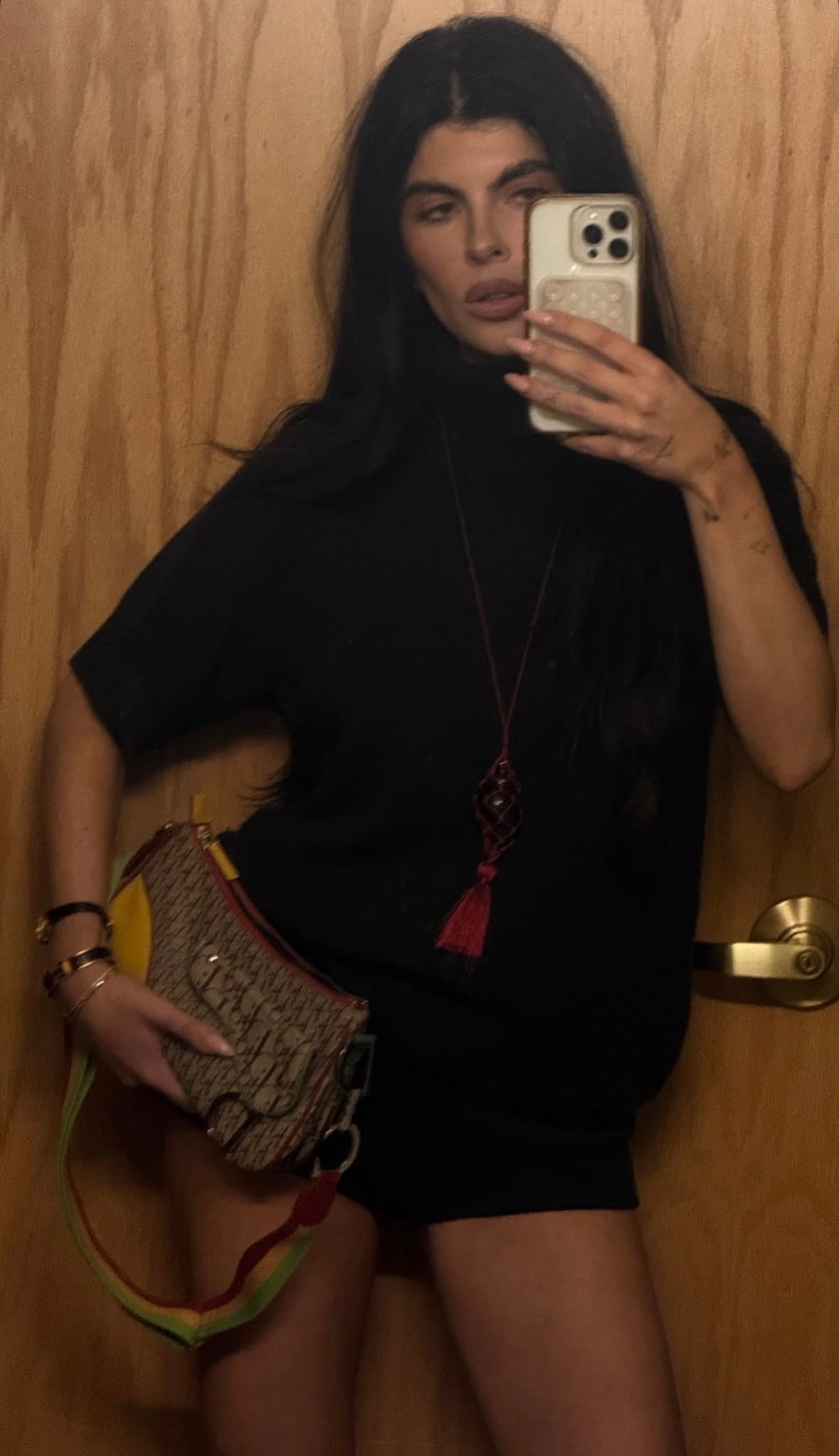 Quick little ootn

Mini black shorts, structured boxy t shirt, statement necklace, Dior bag, vintage Dior, outfit of the night

#LTKootd #LTKgrwm