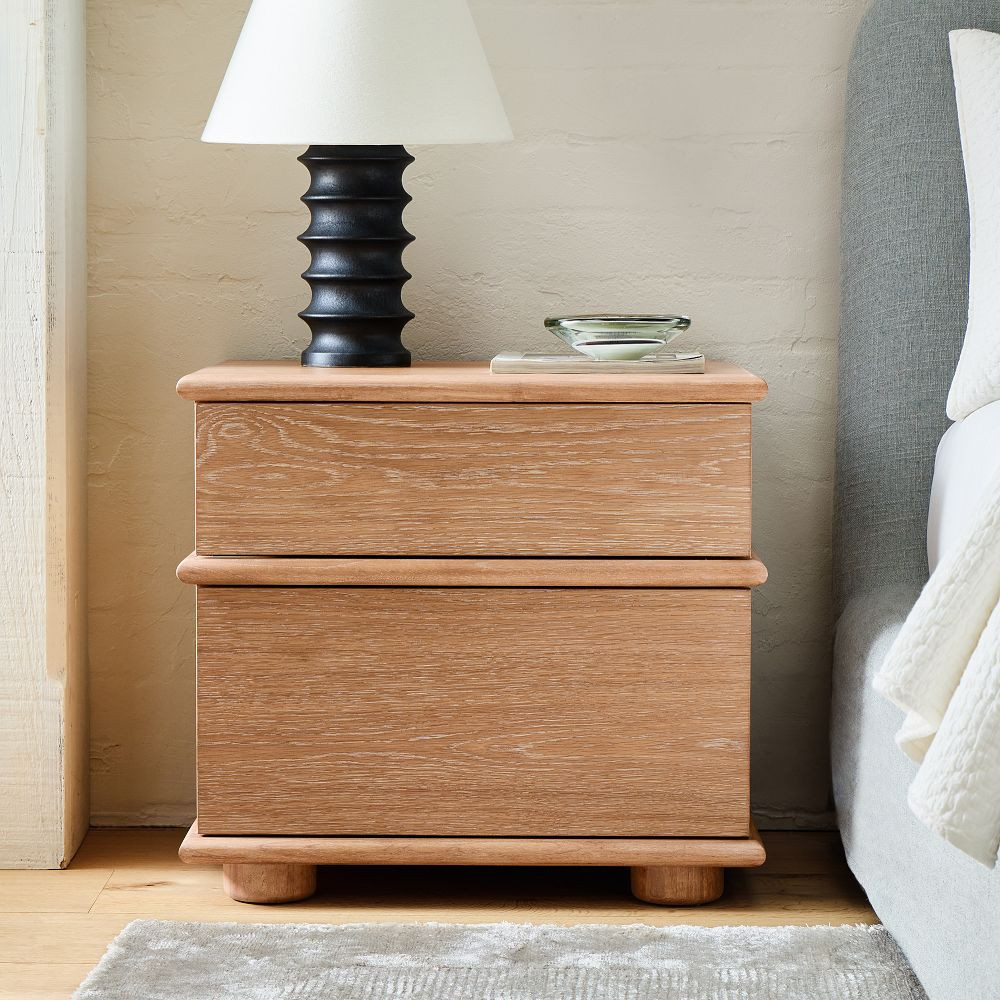 Aggie Cerused Nightstand (24") | West Elm (US)