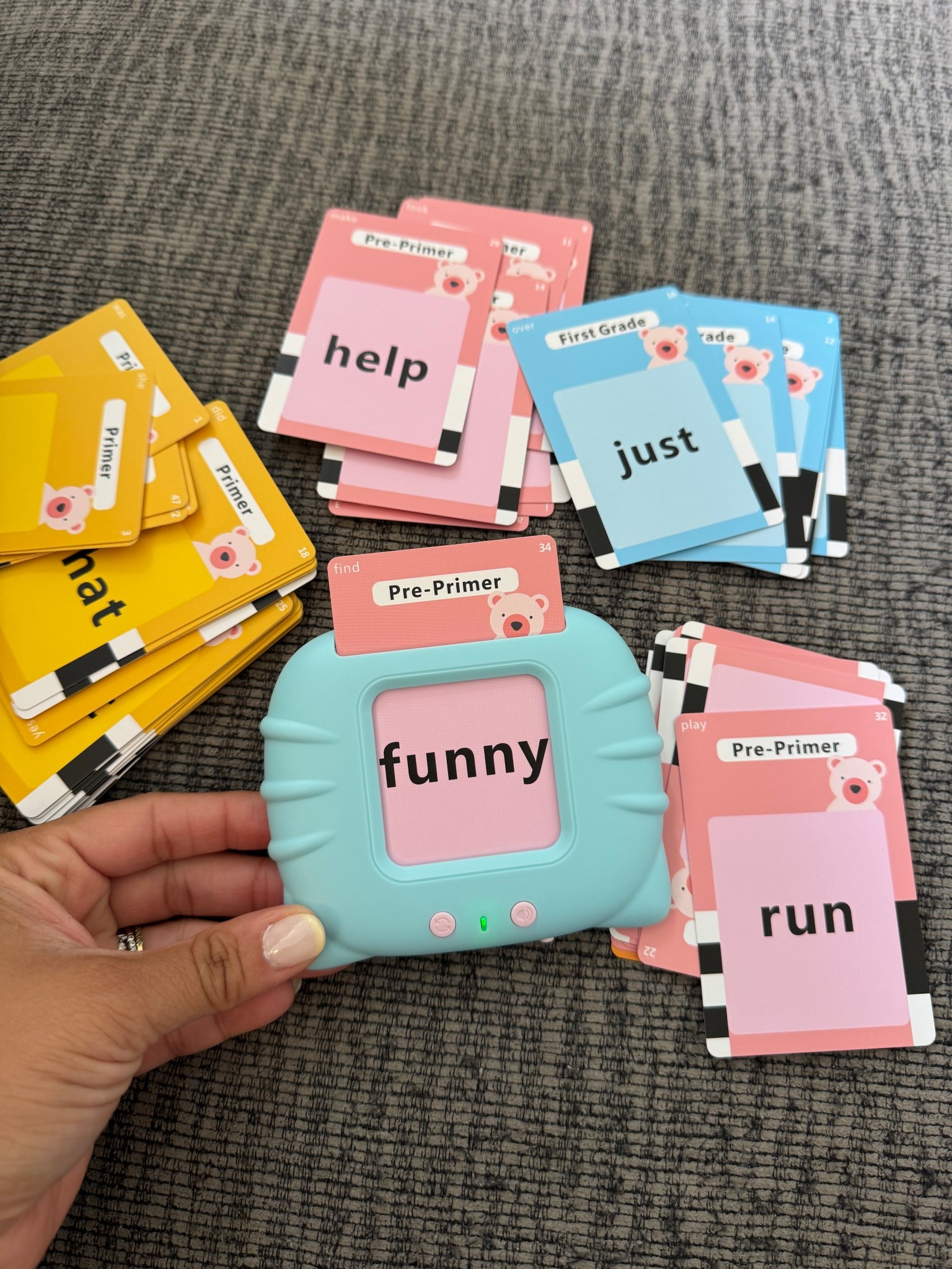 Soo much learning with these flashing talking cards🤩

#LTKKids #LTKFamily #LTKHome