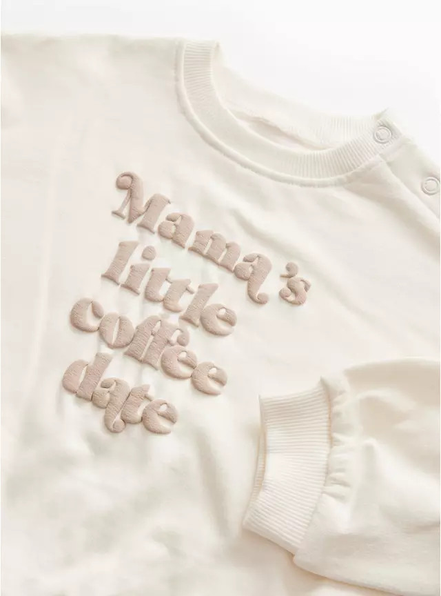 Mama's Little Coffee Date Sweatshirt Set 12-18 months | Tu Clothing