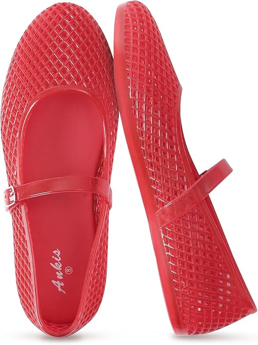 Ankis Mesh Ballet Flats for Women, Black Mesh Flats Buckle Strap Mary Jane Ballerina Flats Women'... | Amazon (US)