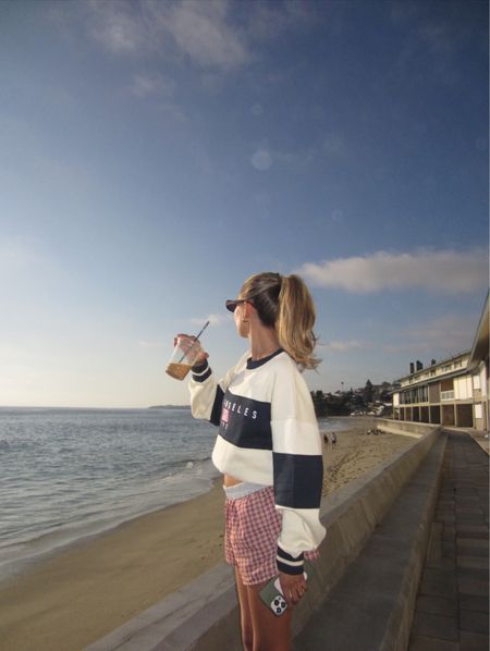 beach days have entered the chat ☀️🌊

wearing a cozy beach outfit from Pacsun, perfect for watching the sunset 🌅

los angeles crewneck sweatshirt, oversize sweatshirt, boxer shorts, comfy casual style

#LTKfindsunder50 #LTKstyletip #LTKfindsunder100