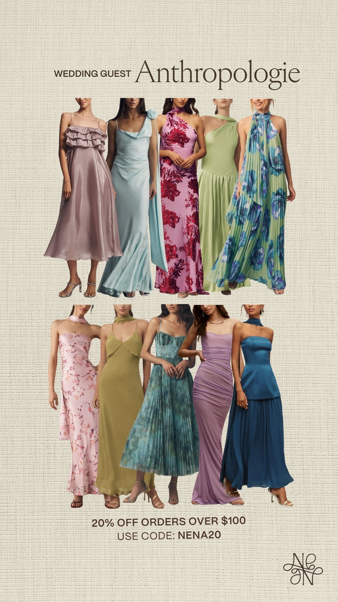 Use my code NENA20 for 20% OFF orders over $100!! 

Anthro sale
Anthro code 
Spring outfits 
Spring fashion
Spring dresses
Wedding guest dress  
Cocktail dress 
Black tie 

#LTKSaleAlert #LTKWedding #LTKSeasonal