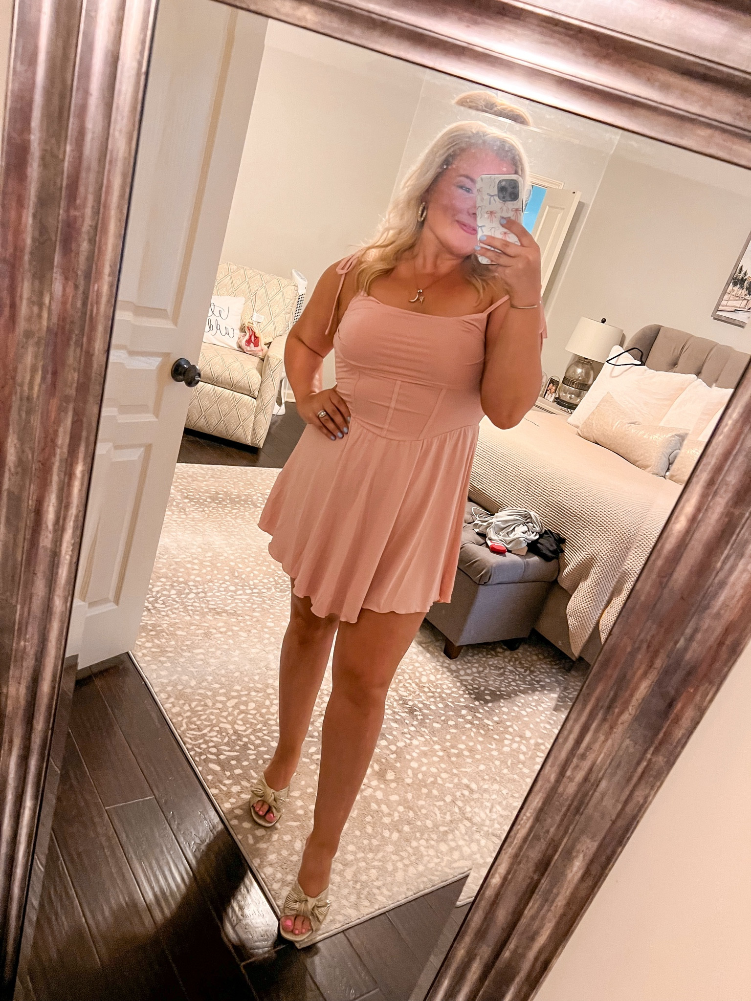 Perfect little pink dress for wedding guest, baby shower, or party💕 

#LTKFindsUnder50 #LTKStyleTip #LTKMidsize