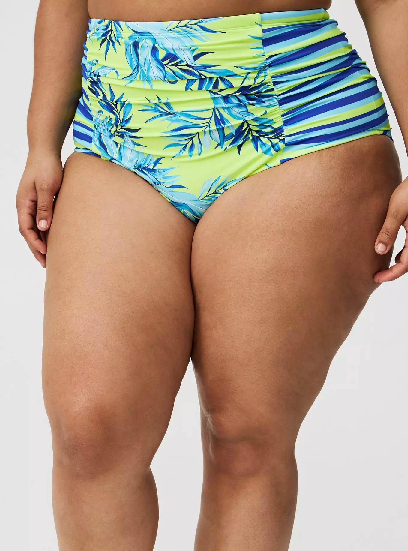 High-Rise Ruched Bikini Bottom | Torrid (US & Canada)