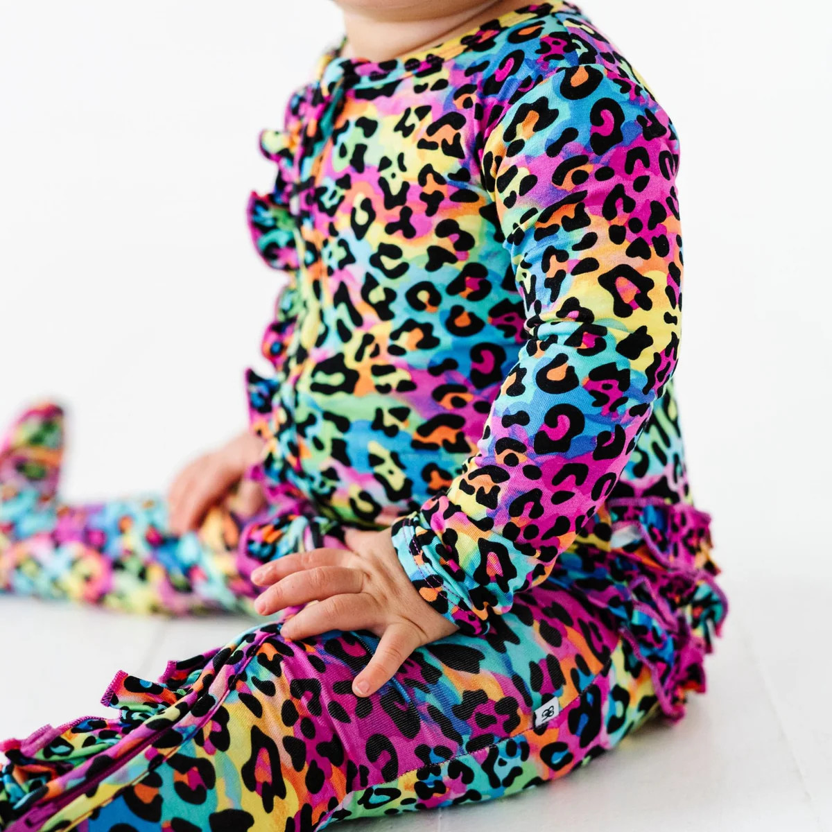 Roarin' Rainbow Ruffle Footie | Bums & Roses