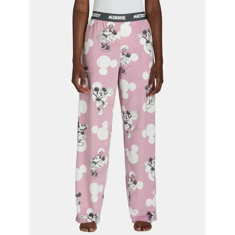 Mickey and Minnie Mouse Women’s Velour Sleep Pants, Sizes XS-3X | Walmart (US)