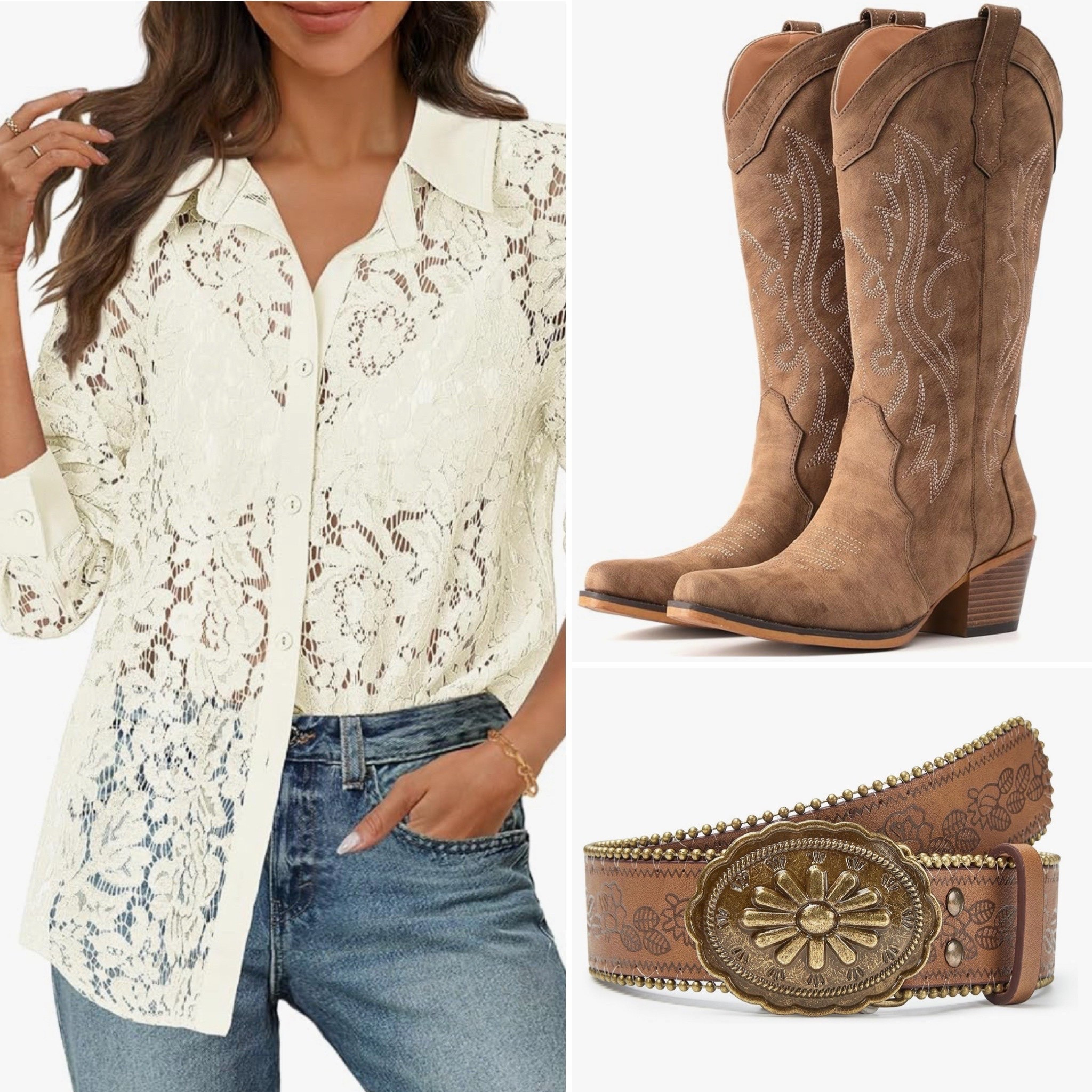 Rodeo outfit idea. In pairing this with some wranglers I currently have and love and will link them. The key is to dress intentional and keep rodeo classic in mind while avoiding outfits that look like costumes 

#LTKootd #LTKSaleAlert #LTKSeasonal