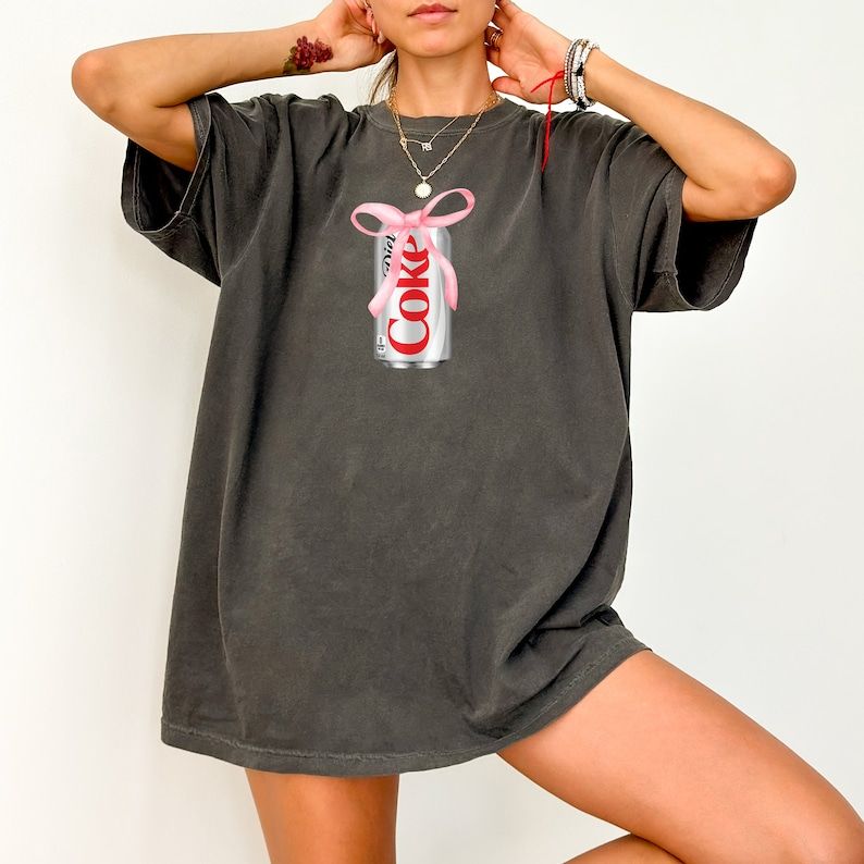 Diet Coke Tee Comfort Colors T-shirt, Graphic Tshirt, Pepper, Cotton, Soda Shirt, Pop - Etsy | Etsy (US)