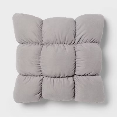 RE Dec Square Throw Pillow Gray - Room Essentials™ | Target