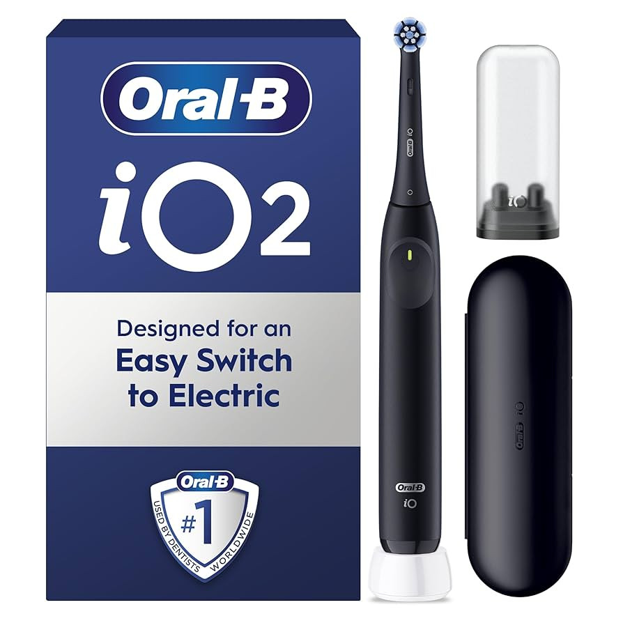 Oral-B iO2 Electric Toothbrush, 1 Gentle Care Toothbrush Head, 1 Travel Case, 1 Travel Refill Hol... | Amazon (UK)