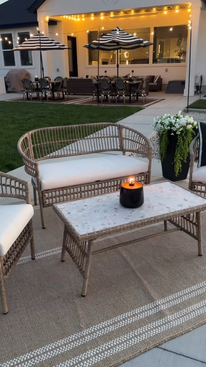 There’s nothing better than creating a cozy outdoor space the whole family can enjoy—and this Style Selections Clifton 4-piece patio set from @loweshomeimprovement was exactly what our backyard needed.

I ordered it online and had it delivered straight to our door—no hauling or in-store hassle. The modern design, neutral tones, and surprisingly comfy cushions make it perfect for summer nights, backyard ball games, or just soaking up the sun.

If you’re looking for stylish, durable, and affordable outdoor furniture, this set is a win!

#patiofurniture #backyardsetup #outdoorliving #summernights #lowesfinds #cozyoutdoorspace