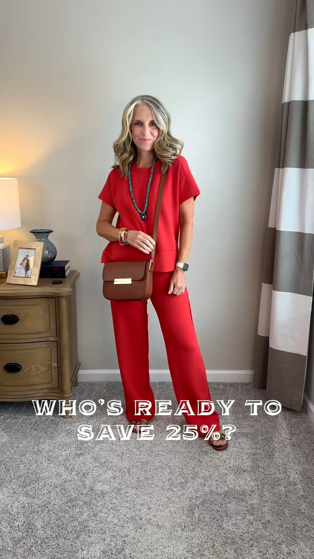Use code AE25 to save 25% on your AirEssentials pieces. They’re so good! You know I swear by them. I wear smalls in Spanx and in the jumpsuit, small petite.

#LTKCon #LTKdayinmylife #LTKOver40
