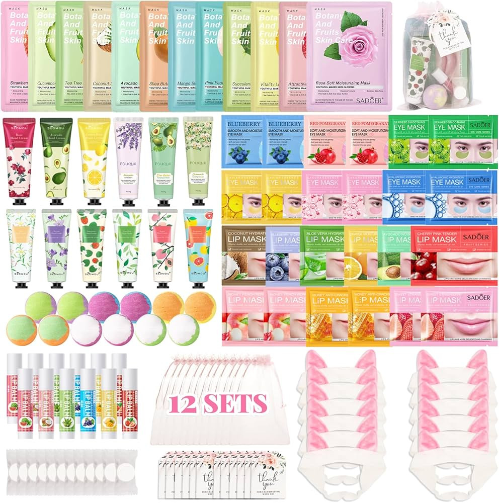 120 PCS Spa Party Supplies for Girls, Sleepover Party Supplies for Girls, Skincare Set, Include F... | Amazon (US)