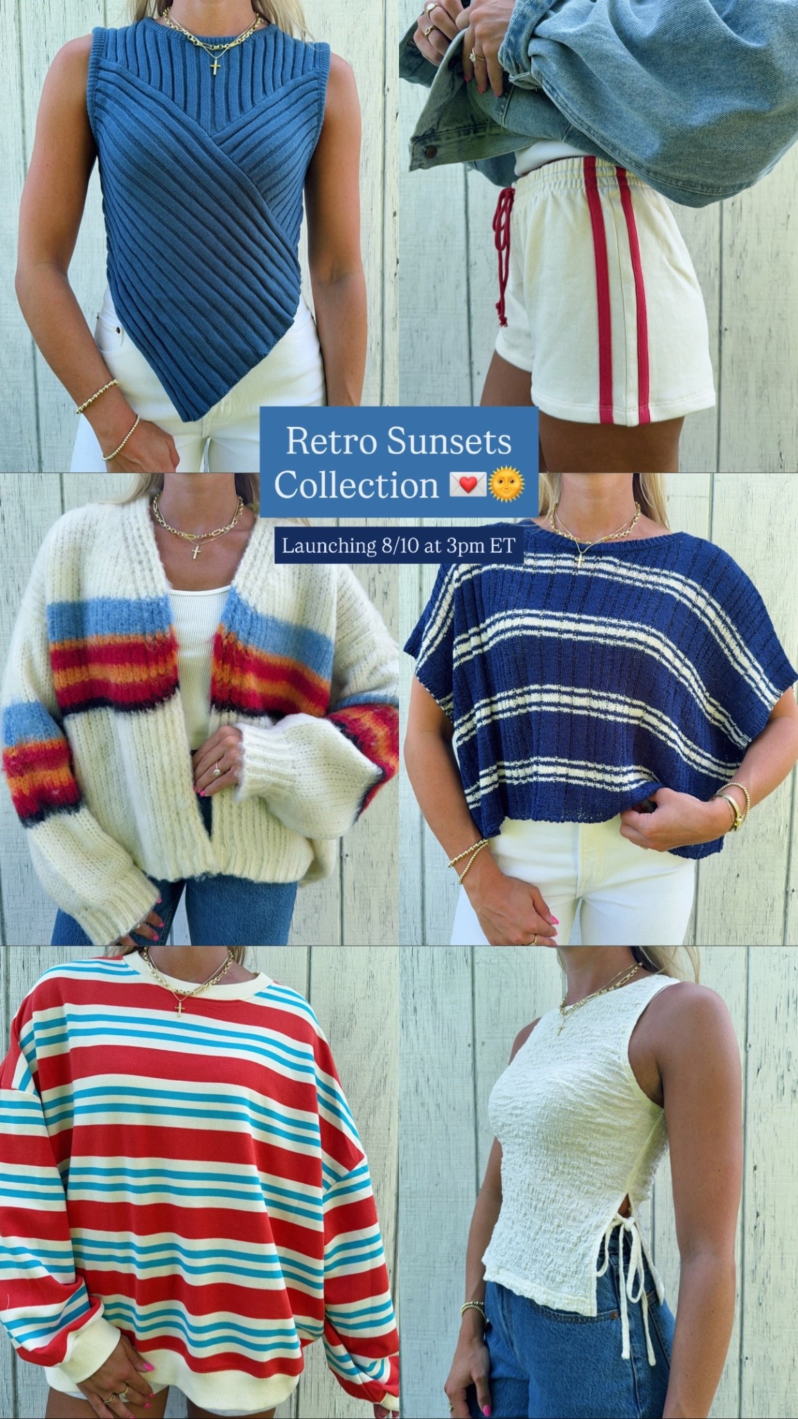 All the pieces launching Sunday 8/10 at 3pm ET (Waterlilyclothing.com) 💌