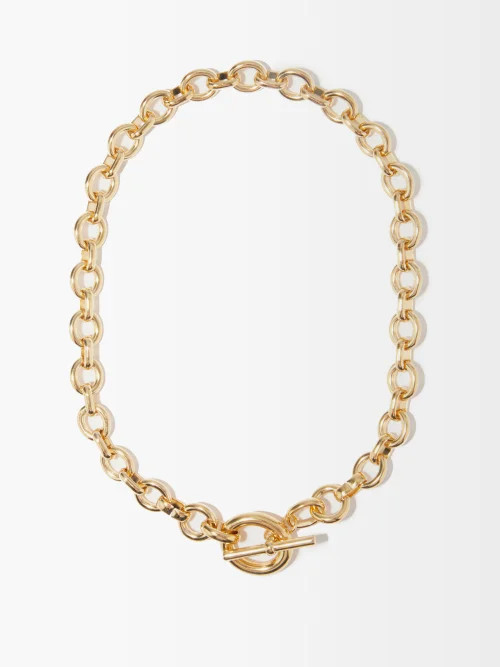 Laura Lombardi - Portrait 14kt Gold-plated Chain Necklace - Womens - Gold | Matches (US)