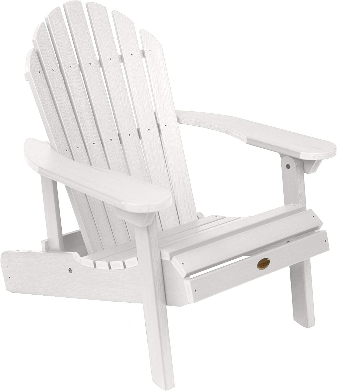 Highwood AD-CHL1-WHE Hamilton Made in the USA Adirondack Chair, Adult Size, White | Amazon (US)