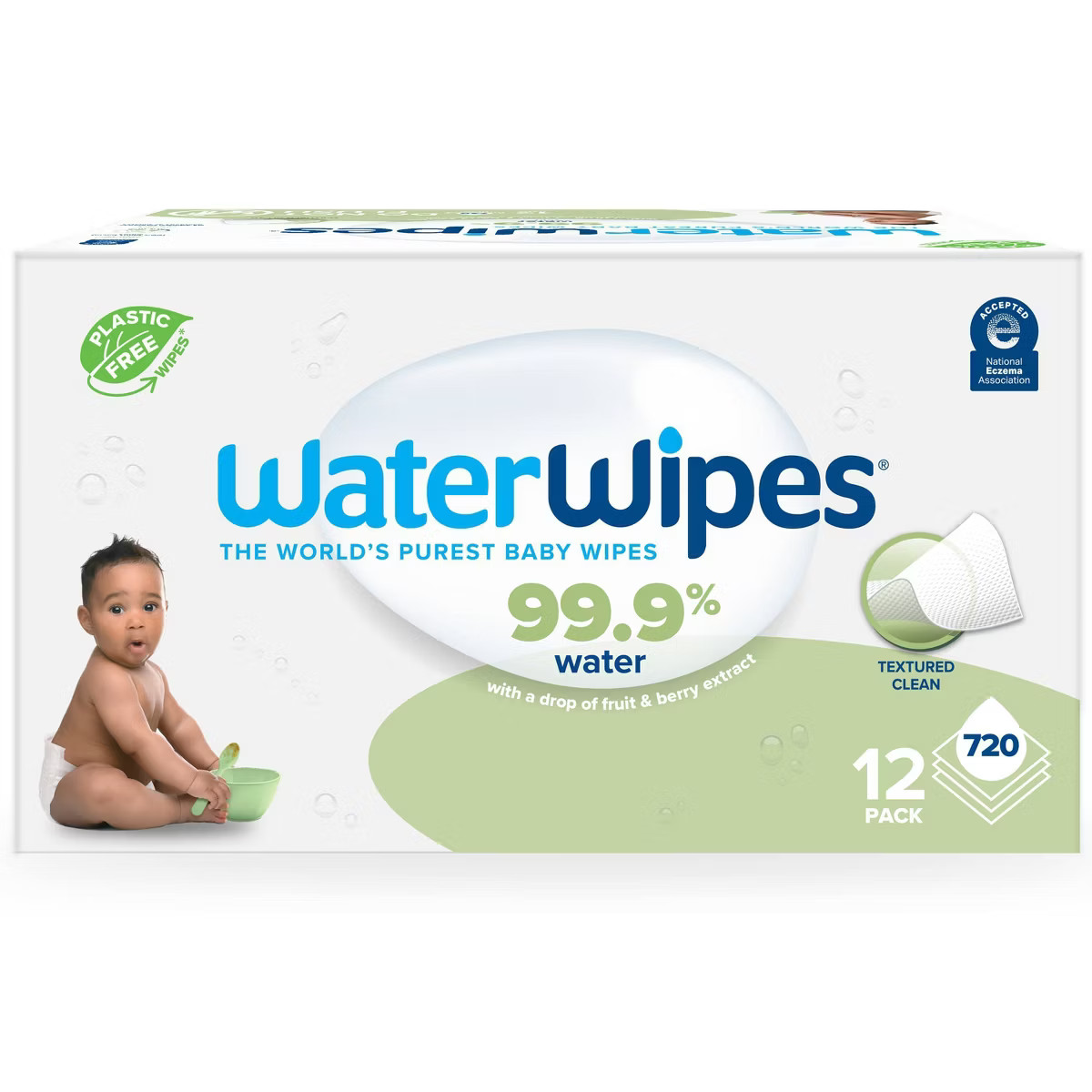 WaterWipes Plastic-Free Textured Unscented 99.9% Water Based Baby Wipes  - (Select Count) | Target