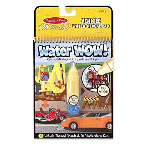 Melissa & Doug On the Go Water Wow! Reusable Water-Reveal Activity Pad - Vehicles | Amazon (US)