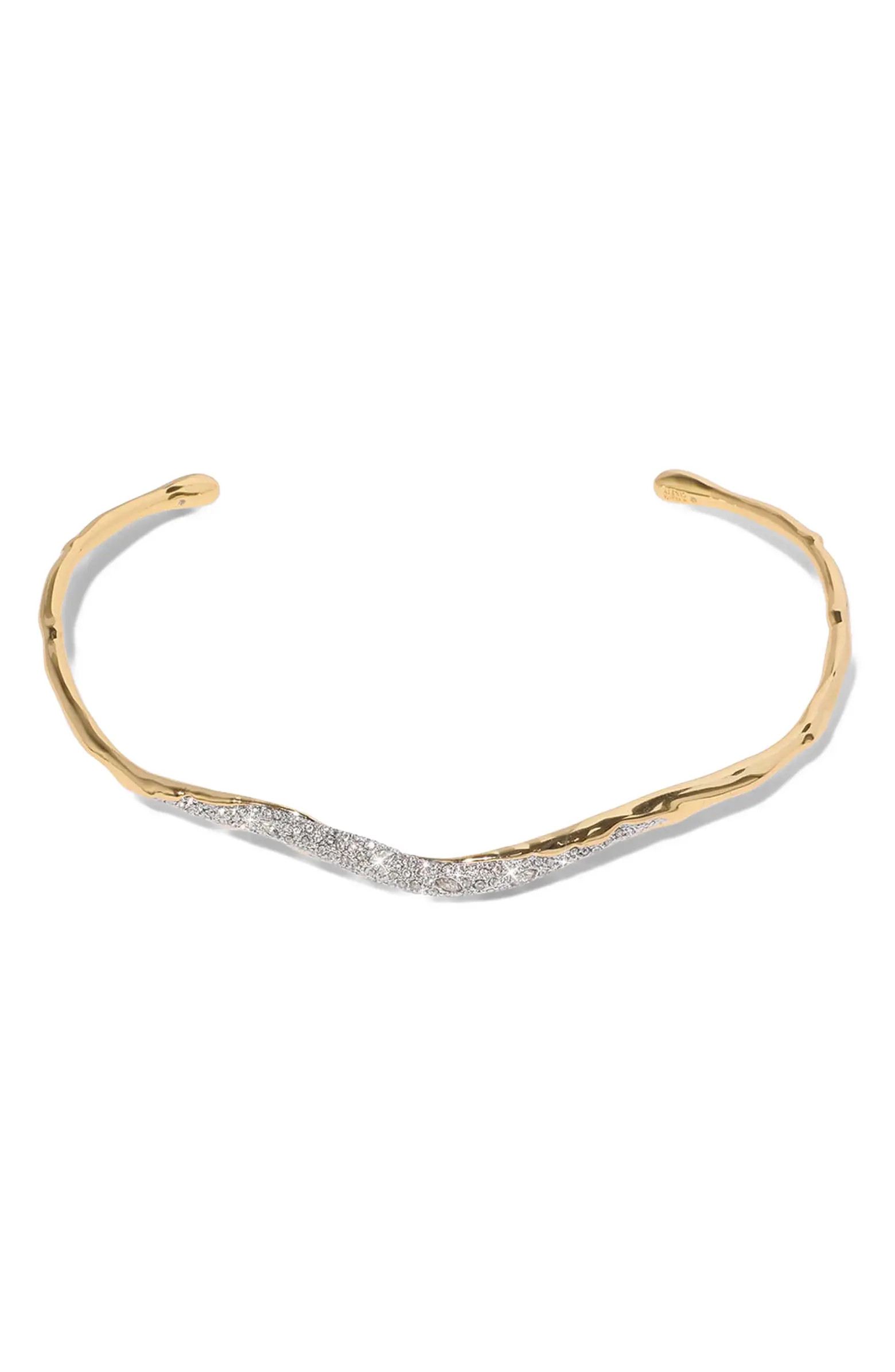 Solanales Skinny Crystal Pavé Collar Necklace | Nordstrom