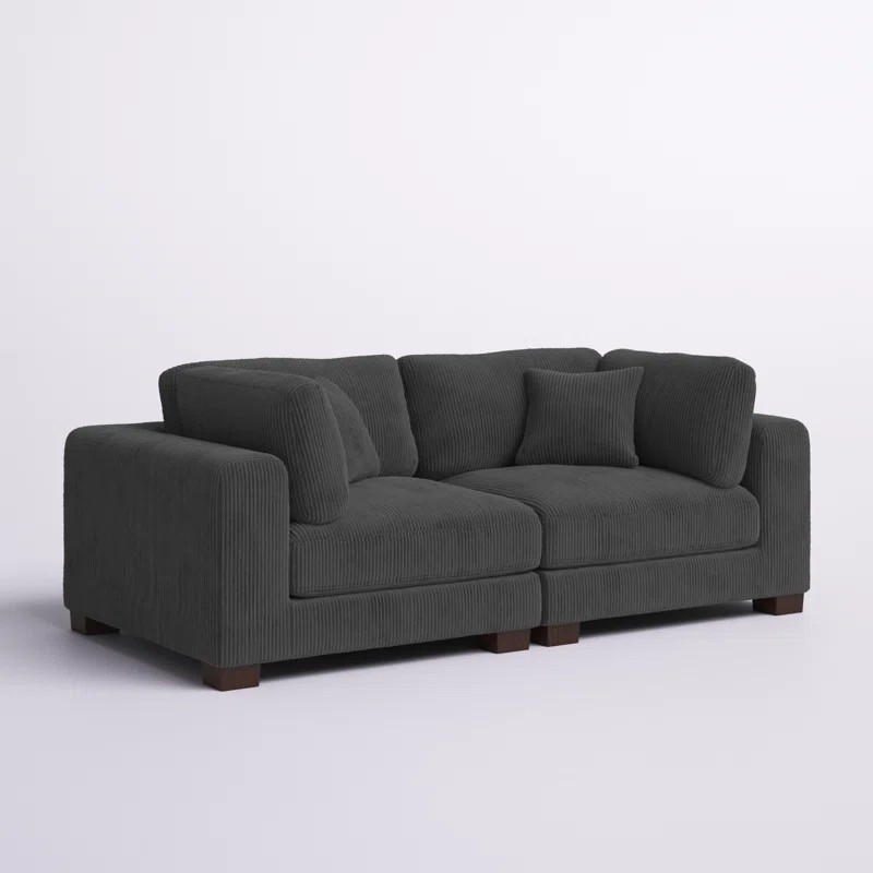Annalissa 80'' Corduroy Loveseat | Wayfair North America