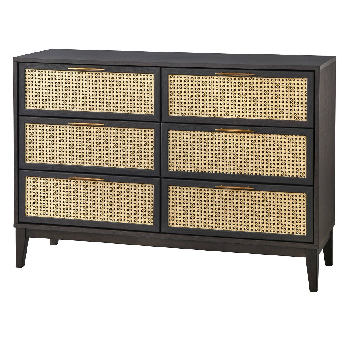 Andros 6 Drawer Dresser with Faux Cane Drawer Fronts - Buylateral | Target