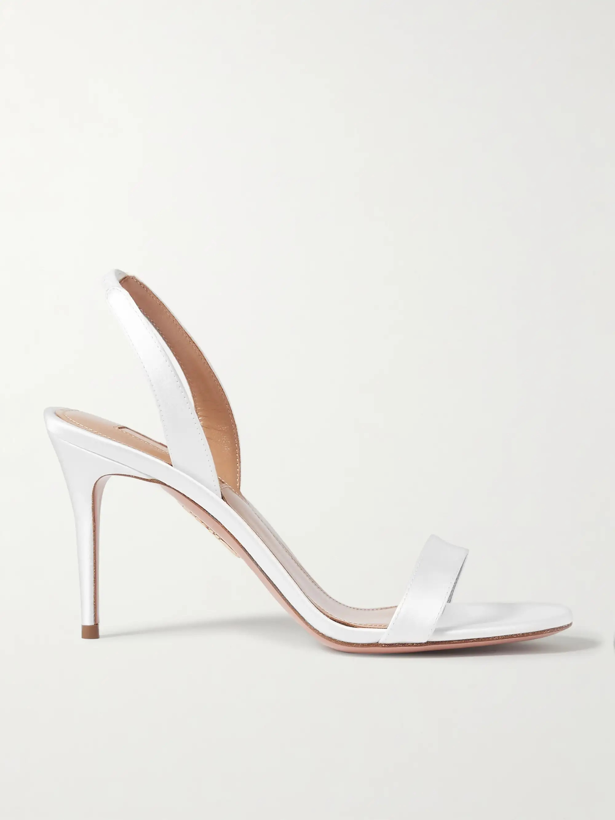 So Nude 85 satin slingback sandals | NET-A-PORTER (US)