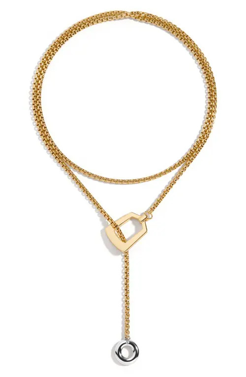DEMARSON Tina Lariat Necklace in Gold at Nordstrom | Nordstrom