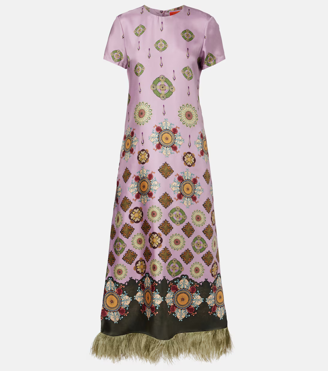 Swing printed silk twill maxi dress | Mytheresa (US/CA)