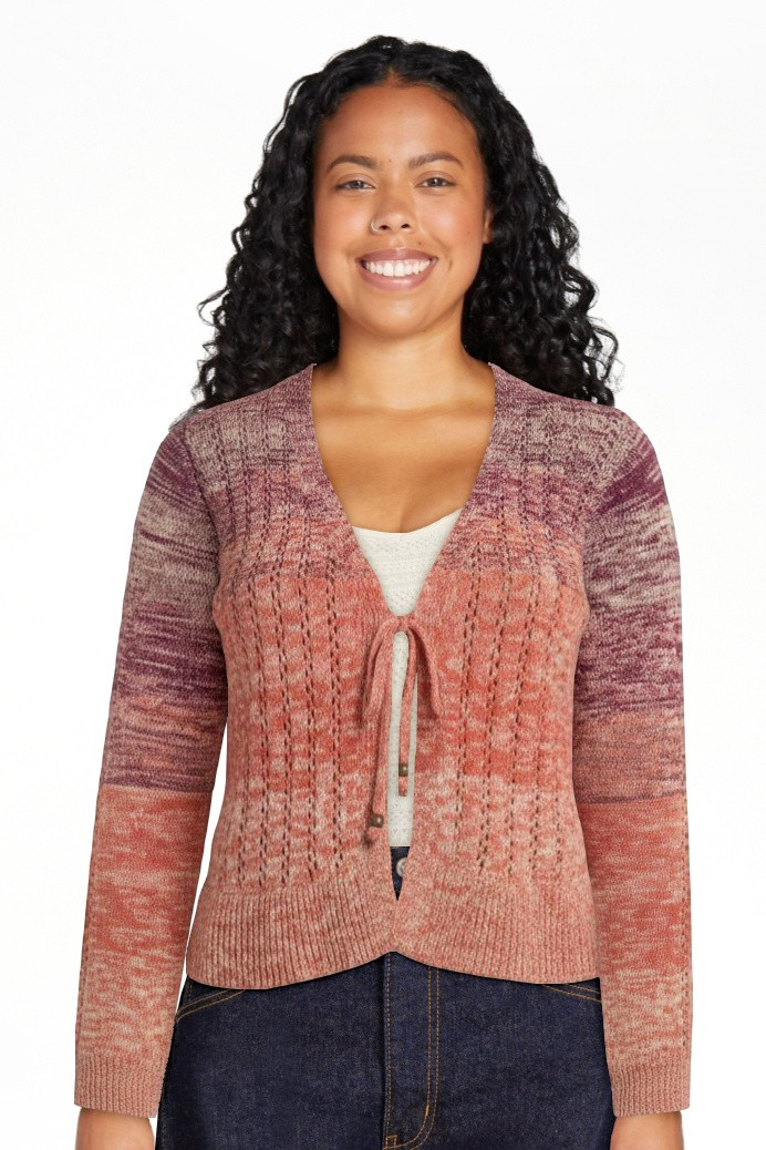 Jessica Simpson Women's Tana Tie Front Cardigan, Sizes XS-XL | Walmart (US)