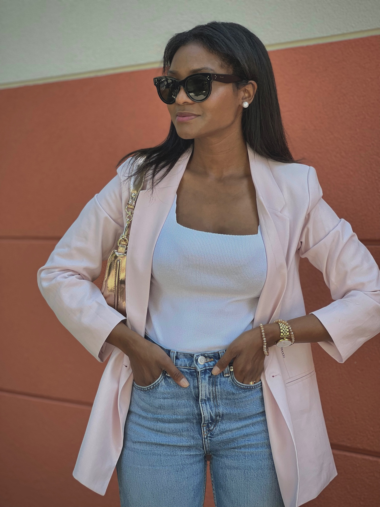 Le parfait Blazer Rose H&M !
#HM #Blazer 

#LTKeurope #LTKSeasonal #LTKFind