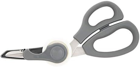 Amazon.com: Sabatier 2-in-1 Gift Wrap Scissors with Removable Tape Dispenser, 11.4-Inch, Gray : E... | Amazon (US)