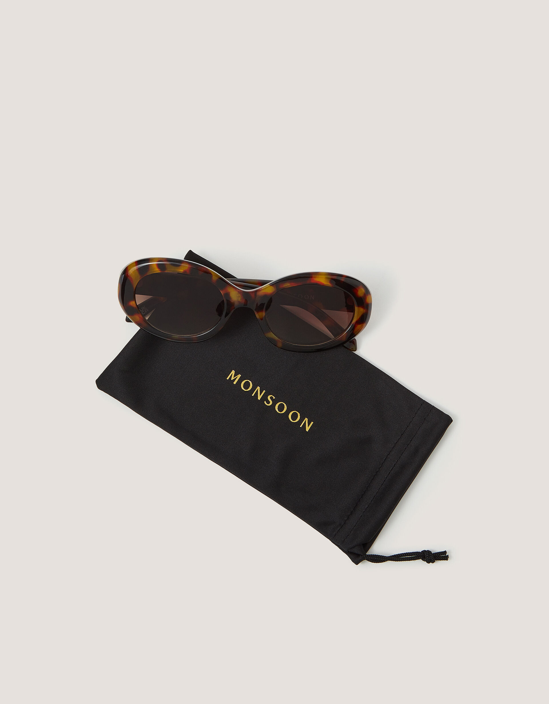 Tort Oval Sunglasses | Monsoon (UK)