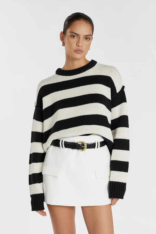 AGATHA STONE STRIPE JUMPER | DISSH