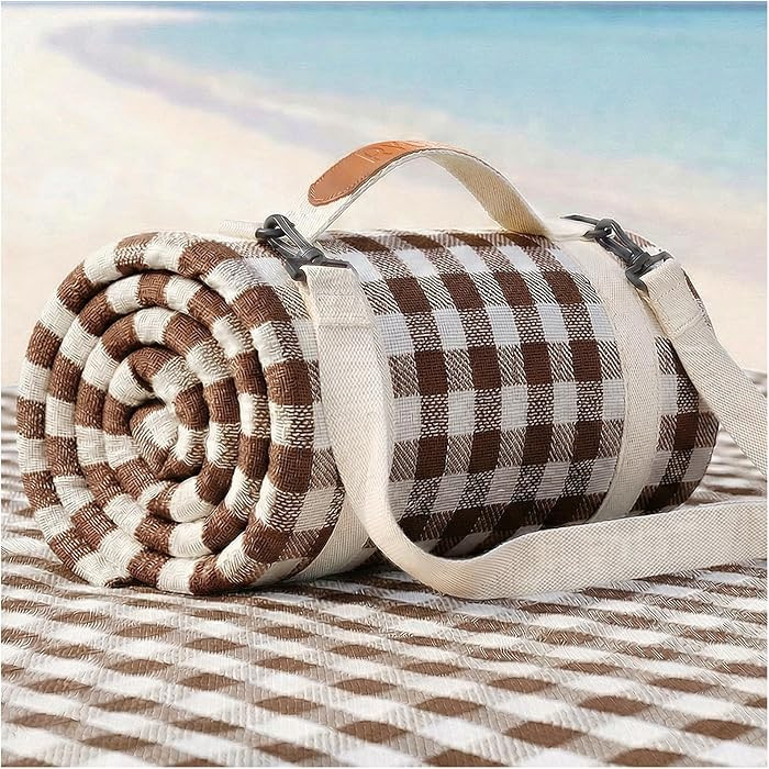 Waterproof Beach Blanket Picnic Outdoor Camp Mat Towel Family Trip Essentials Summer Vacation Mus... | Amazon (US)