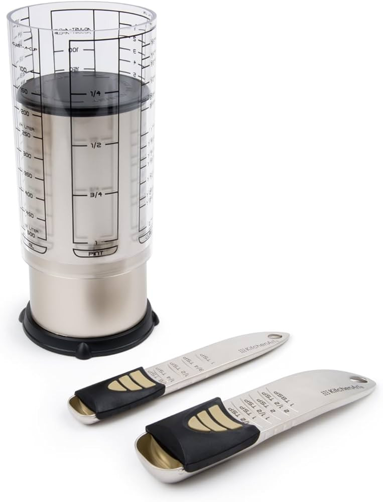 KitchenArt 2 Cup Pro Essentials Gift Set, 6.5x6.5x7", 3-Piece Set | Amazon (US)