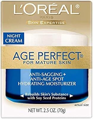 Amazon.com : L'Oreal Paris Skin Care Age Perfect Night Cream, Anti-Aging Face Moisturizer With So... | Amazon (US)