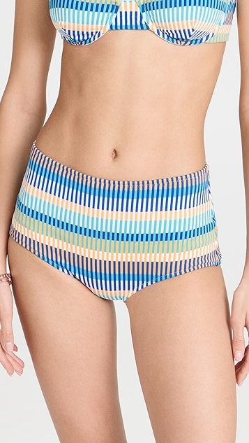Solid & Striped The Ginger Technicolor Mosaic Bikini Bottoms | SHOPBOP | Shopbop