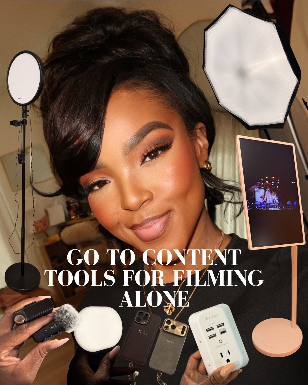 Scroll to shop! Everything I use to film content ✨

#LTKPetite #LTKU #LTKvlog