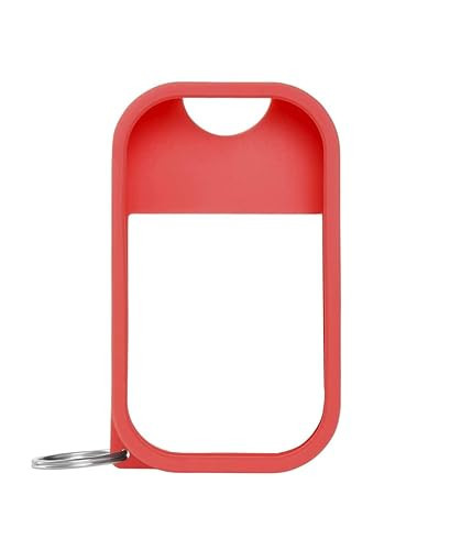 Touchland Hand Sanitizer Mist Case 1FL. OZ., Protective and Stylish Hand Sanitizer Spray Accessory, Silicone Case with Keyring, Candy Red | Amazon (US)