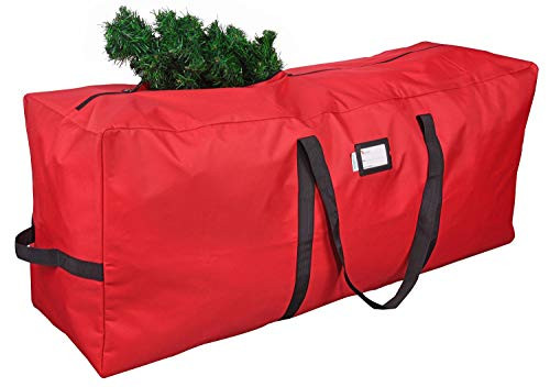 Primode Christmas Tree Storage Bag | Fits Up to 9 Ft. Tall Disassembled Tree | 25" Height X 20" Wide X 65" Long | Durable 600D Oxford Material | Heavy Duty Xmas Storage Container (Red) | Amazon (US)